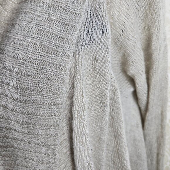 Alfani Size Medium "Summer Straw" Open Front Asymetric Cardigan No Closure NWT - Picture 4 of 14